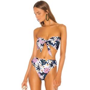 Stone Fox Swim Strapless Bandeau Bikini-Dream Blue